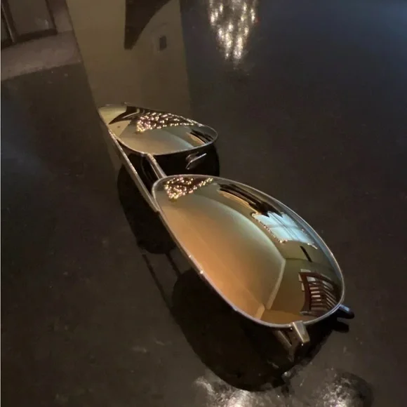 Saint Laurent Gold Aviators